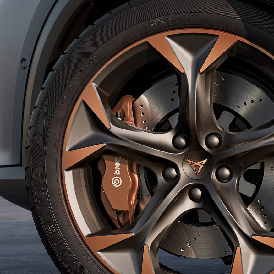 new cupra formentor compact suv with brembo disc brakes